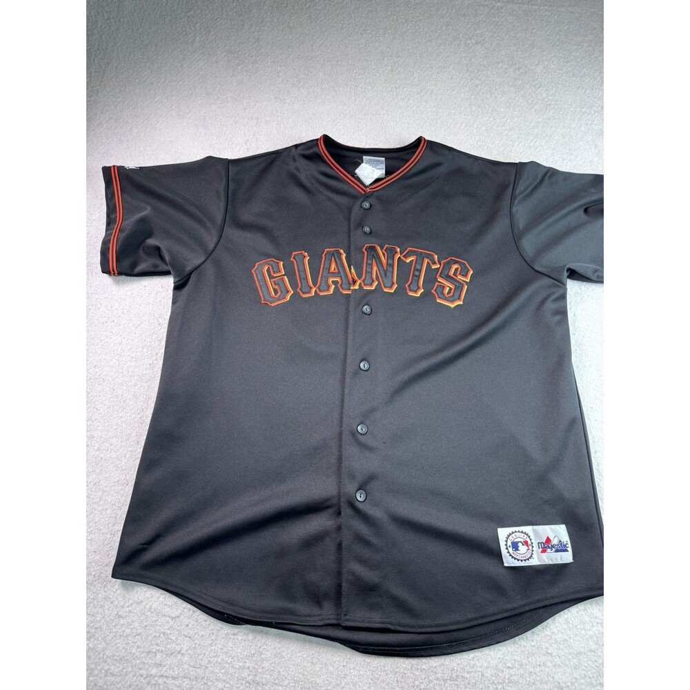 Majestic Barry Bonds #25 San Francisco Giants MLB Baseball Jersey Men's XXL - Picture 7 of 10